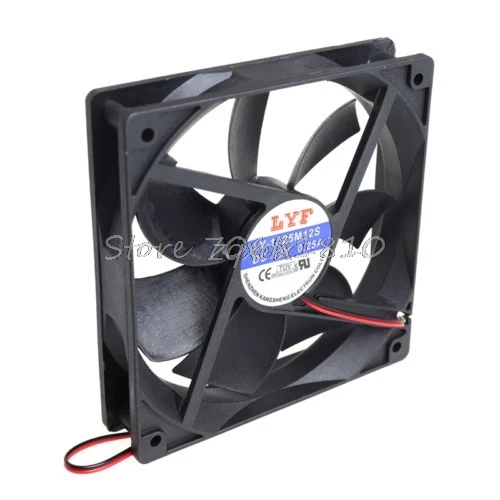 12V 2 Pin Cooler небольшой вентилятор охлаждения 120 мм x 120 мм x 25 мм ПК Коробка Системы гидравлический вентилятор охлаждения для компьютера радиатор Z09