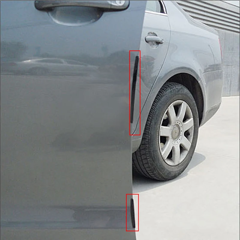 8pcs/set Car Door Side Edge Protector Strip Auto SUV Scrape Guard Bumper Handle Protective Cover Sticker Universal Auto Decal