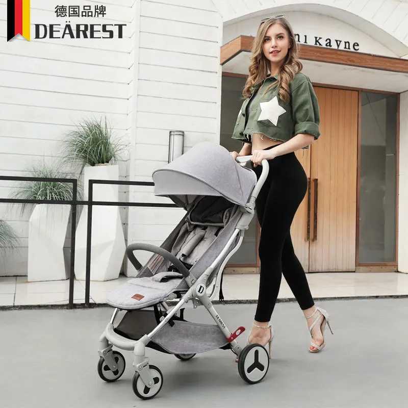 

Free SHIPPING Dearest Gift for Baby stroller 3 in 1 Carriage European Pram Suit for Lying and Seat 7kg carrying capacity 25 kg