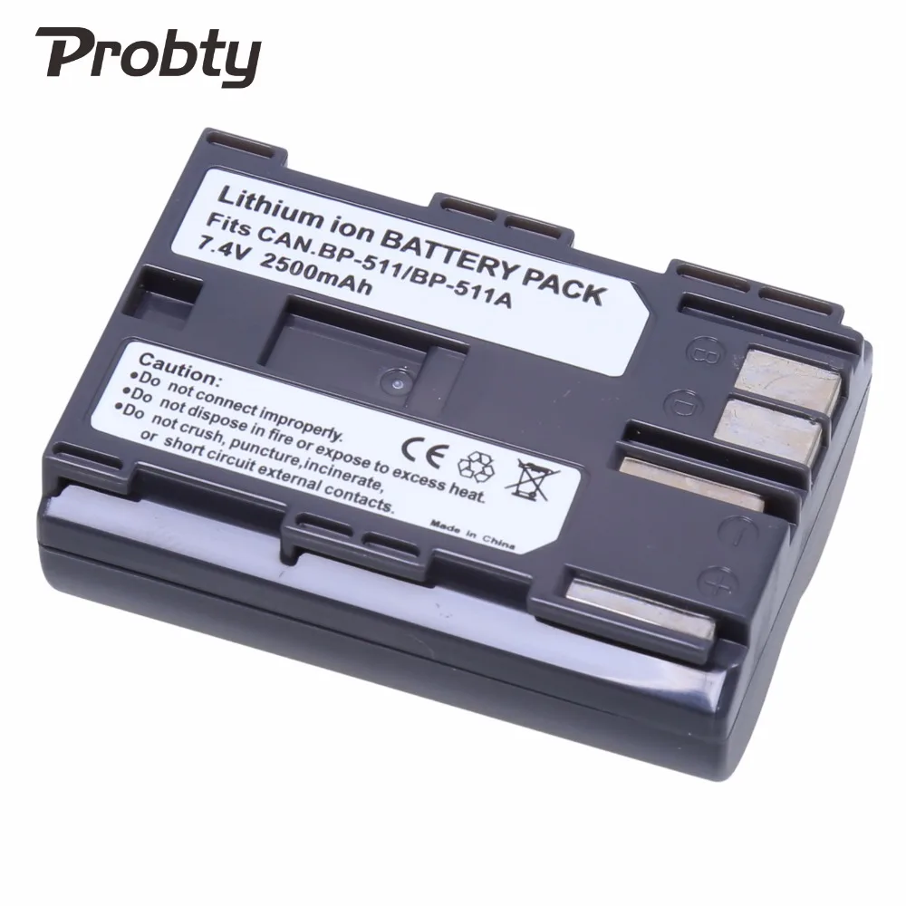 PROBTY 1pcs 7.4v 2500mAh BP 511 BP511a BP 511a Rechargeable Battery For