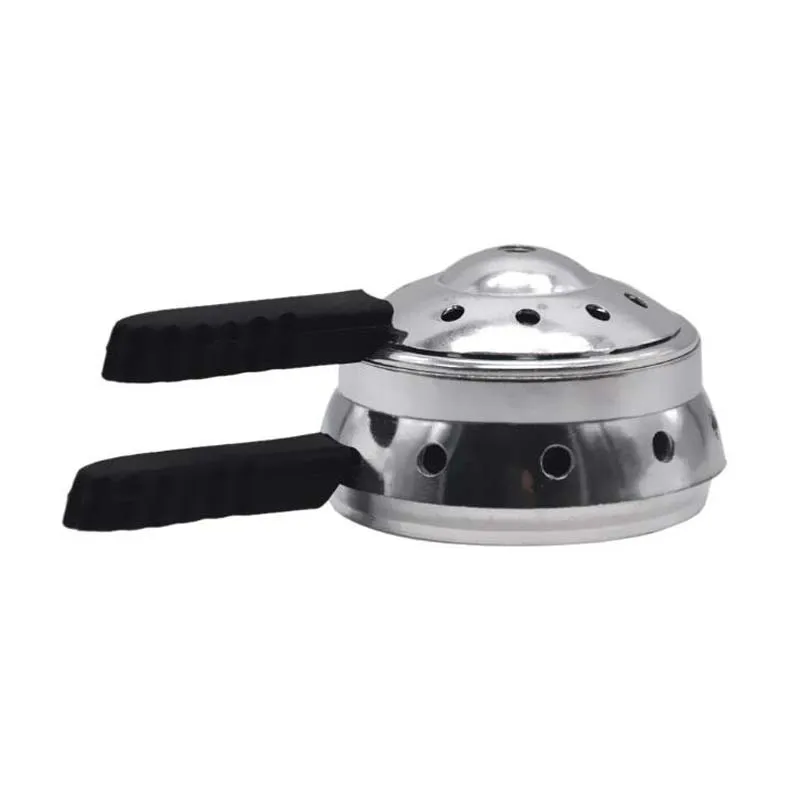 

Hookah Kaloud 9 Hole Charcoal Holder Heat Nargile Chicha Shisha Coal Bowl Double Handle Hookah Accessory Dropshipping Wholesale