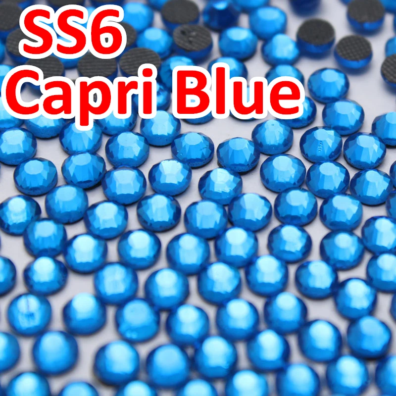 Маленькие Стразы SS6 1 9-2 0 мм 1440 Φ Blue DMC с горячей фиксацией горячая фиксация DIY | Дом