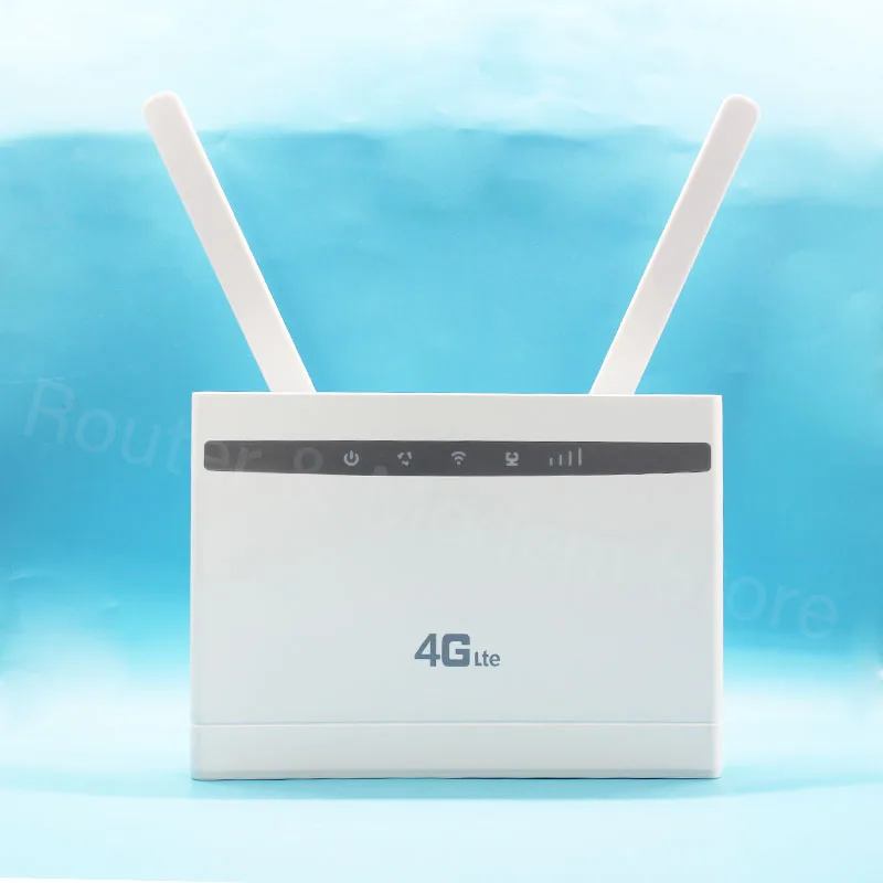 Разблокированный 4G OEM беспроводной маршрутизатор 300 Мбит/с 4G LTE CPE wifi роутер модем с слотом для sim-карты PK B310, B315, B593, B525, E5186 - Цвет: Белый