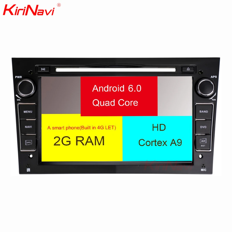 Excellent KiriNavi Octa core 4G LET android 7 car radio for Opel ANTARA VECTRA ZAFIRA CORSA MERIVA ASTRA GPS support 4K Video 4G 1