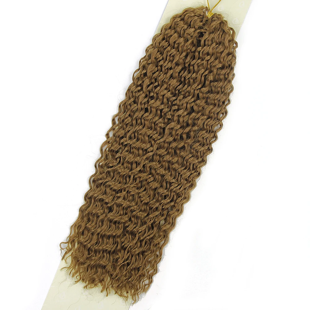 

Synthetic Crochet Hair twist Brown Red Black Golden Colors Freetress Water Wave kinky curly afro crochet hair extension