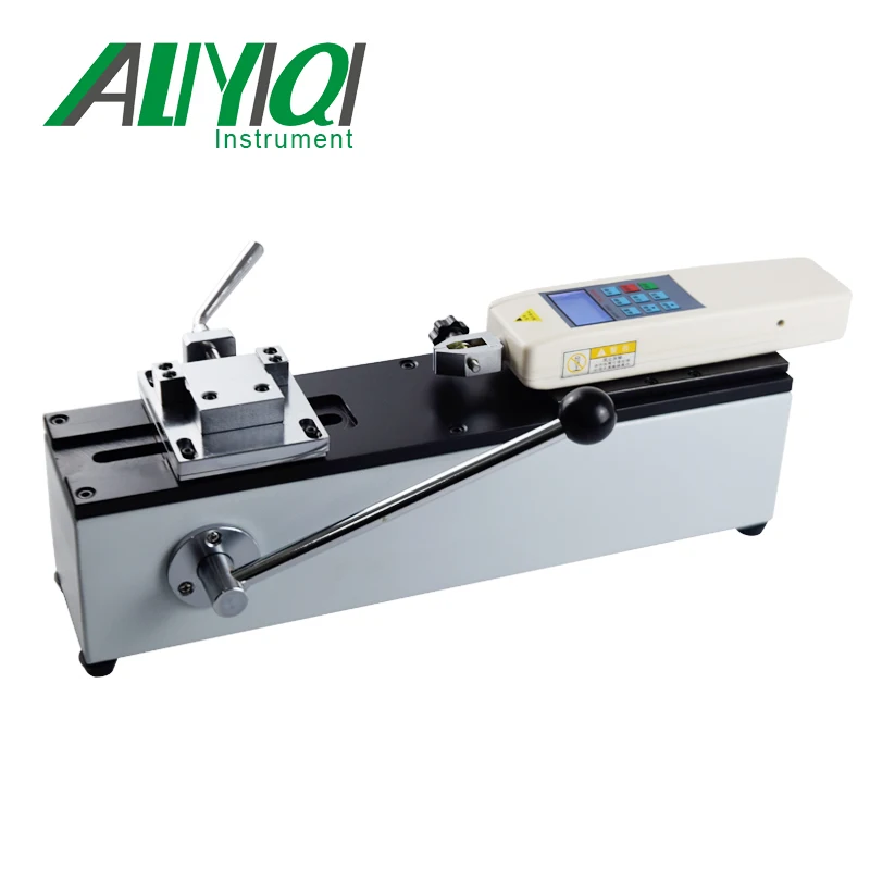 

AMH Manual horizontal test stand force gauge test stand wooden case AMH-500 with digital force gauge
