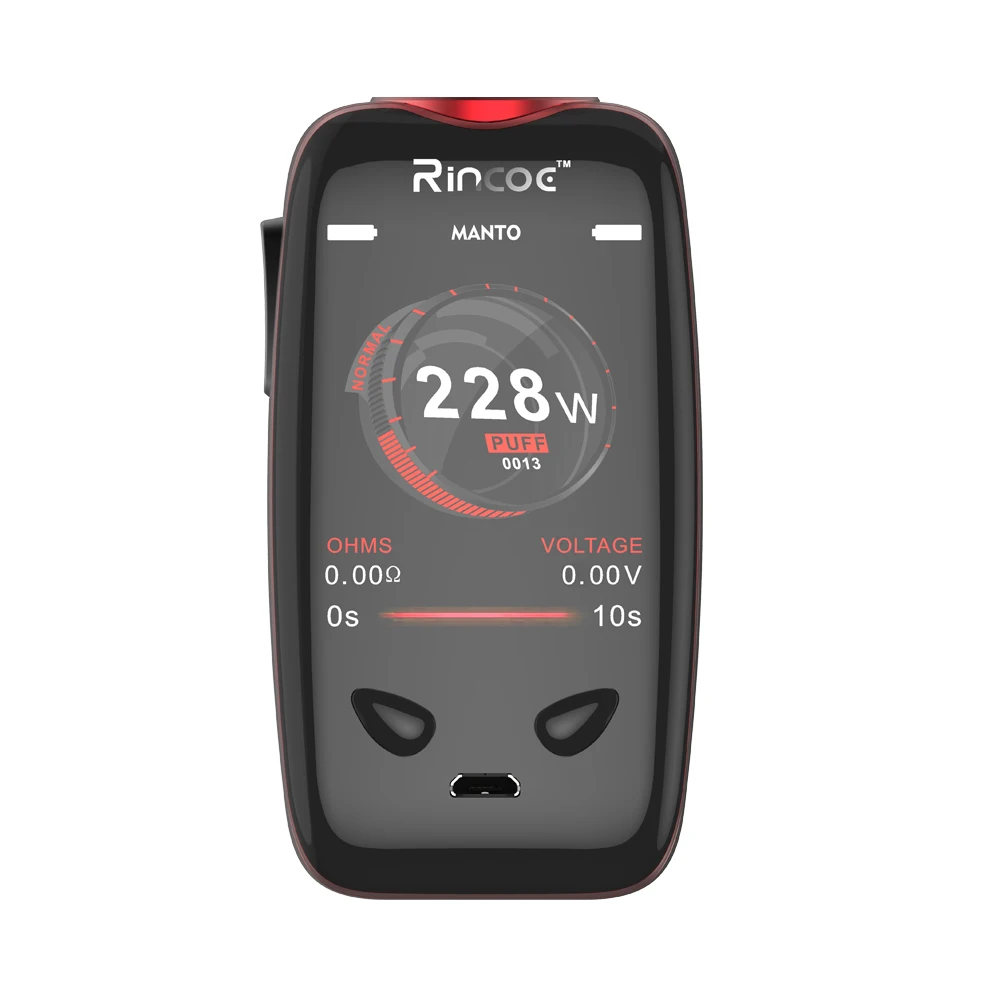 Электронные сигареты Box моды оригинальная Rincoe манто 228 Вт модель TC VW режим/модель e