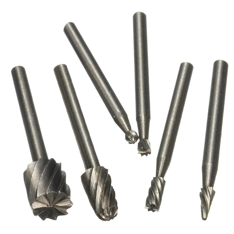 

New 6pcs HSS Routing Wood Rotary Milling Cutter High Speed Steel Tool Set forNon-metallic Surfaces and Processing of Metallic
