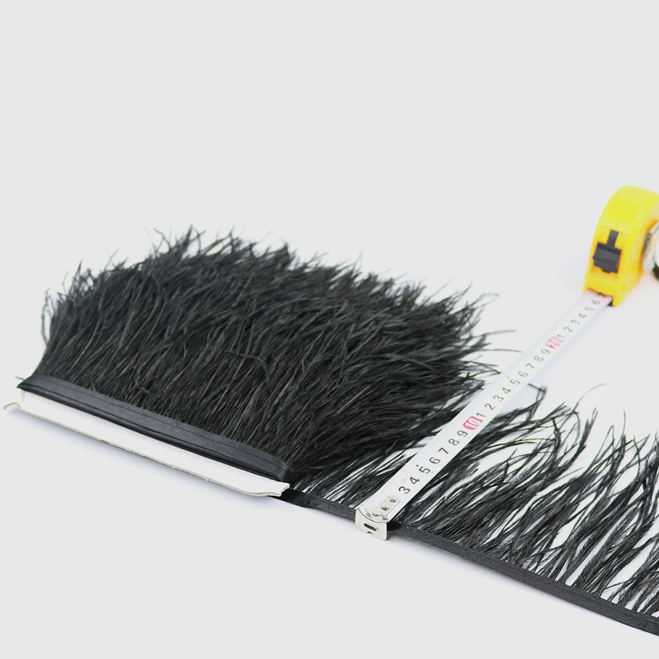 14 black ostrich feather fringe 5