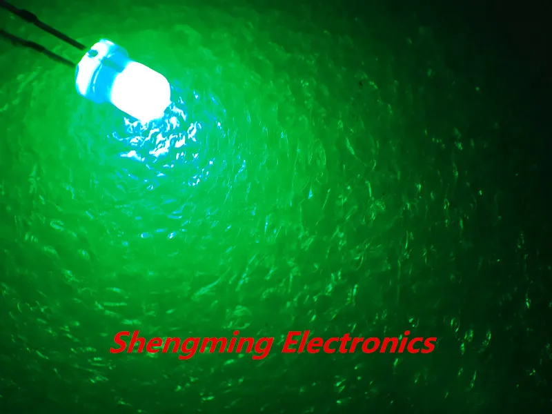 

100pcs F3 3mm Green Round Super bright LED Light LED fog mist diffused