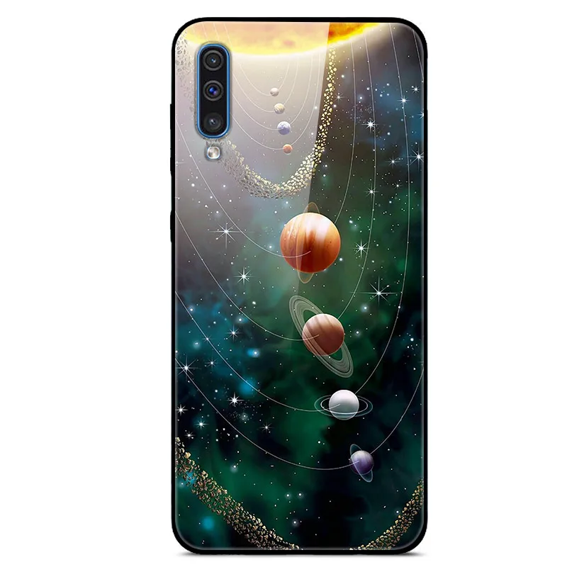 Для samsung Galaxy A50 A40 A30 A20 A10 A40s закаленное Стекло чехол для телефона для samsung M10 M20 M30 A70 A80 A90 A2 Core Стекло чехол