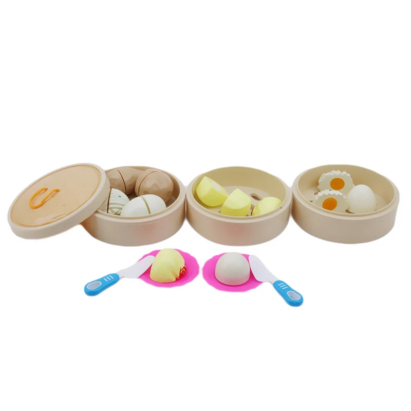 Детские игрушки паровой дом часы набор моделирование фрукты булочка часы приготовления пищи