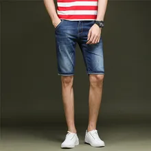 Мужская Летняя джинсовая брендовая одежда больших размеров 28-38 шорты мужские рваные короткие джинсы Прямые хлопковые шорты джинсовые Бермуды шорты, T6803