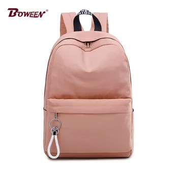 

College Wind Nylon Backpack Female Teenage Girls Schoolbag Women Back pack Bags High School Student Bagpack Large Capacity