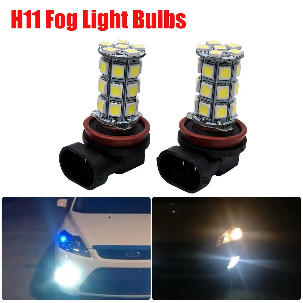 2X H8/H11 27 SMD 5050 Светодиодный светильник комплект яркий белый туман s головной лампы