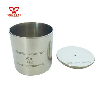 

Lab Testing Stainless Steel Density Cup 50ml Capacity Specific Gravity Cup
