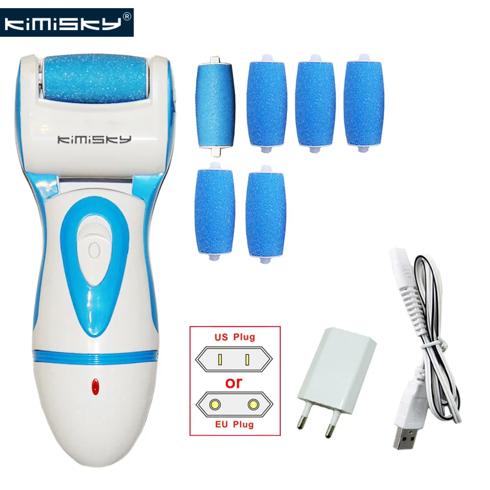 KIMISKY Blue RECHARGEABLE Top Electric Pedicure Tools Foot File
