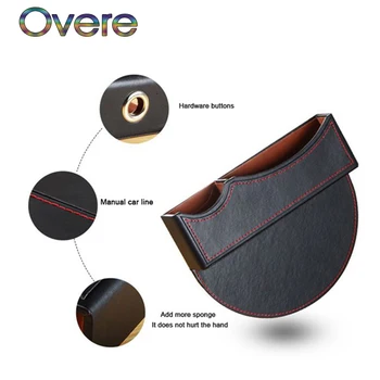 

Overe 1PC Auto Car Seat Gap Box Armrest Organizer For Seat Leon Ibiza Skoda Rapid Fabia Octavia Yeti Audi A3 A4 B8 B6 B7 A6 C5