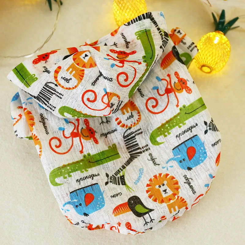 Dog clothes Teddy summer sunscreen shirt light and breathable summer clothes for dogs supplies Outdoor Travel Freestyle AprT4 (6)