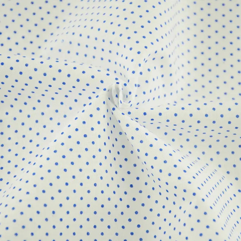 Новое поступление маленькие синие точки дизайн хлопок ткань для вышивания кукол домашний текстиль Tecido швейная одежда Telas ткань пэчворк