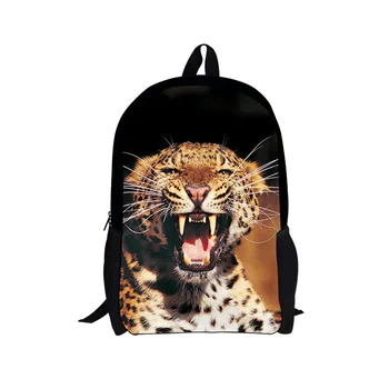 

Unique 16 inch children school bag animal dinosaur leopard print school bags for boys cool kids schoolbag mochila infantil