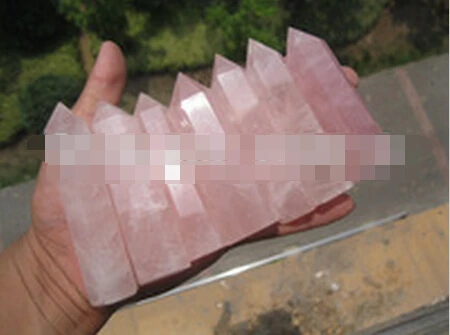 A 324 BEST NATURAL Rose quartz crystal point healing 7pc (B0531) | Дом и сад