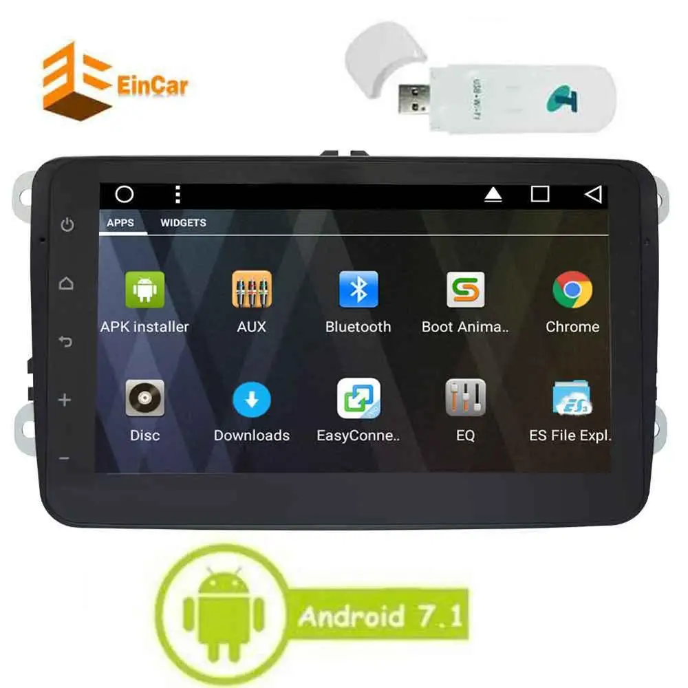 Excellent Android 7.1 2Din Car Stereo GPS Navigation Car Radio for VW Golf Passat with 8 Inch Capacitive Touchscreen +3G Dongle Included 2 Excellent Android 7.1 2Din Car Stereo GPS Navigation Car Radio for VW Golf Passat with 8 Inch Capacitive Touchscreen +3G Dongle Included 2