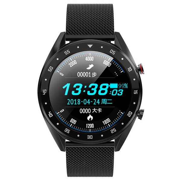 Умные часы с Bluetooth, часы для звонков, ЭКГ+ PPG, фитнес-трекер, пульсометр, кровяное давление, умные часы для мужчин, спортивные часы для IOS, Android - Цвет: Black steel