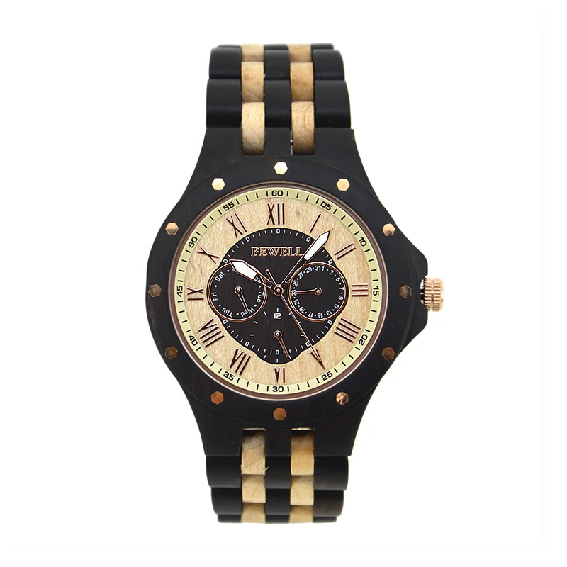 BEWELL WOODEN WATCH