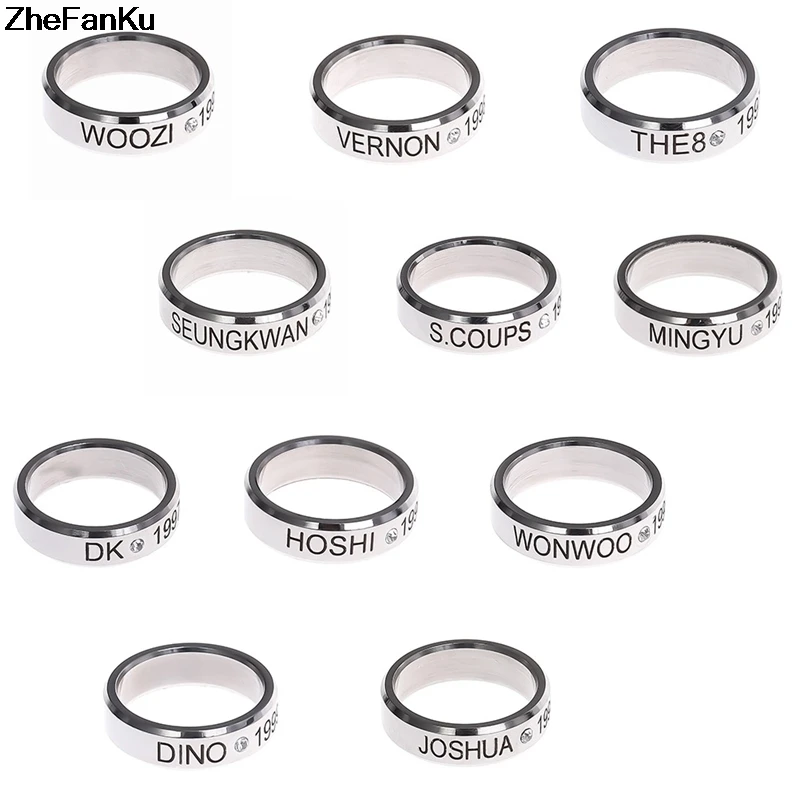 

13 Styles KPOP Ring Fashion Finger Rings SEVENTEEN Rings For Men And Women Female Male