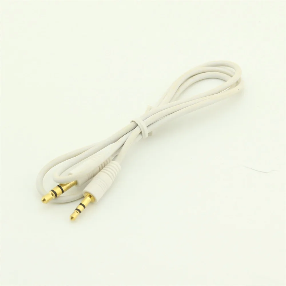 

2pcs 2.5mm Male Stereo to 3.5mm Male 3 Pole Headphone Audio AUX Cable 2ft White