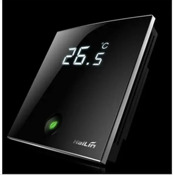 touch-screen LCD wifi thermostat for electric heating 16A controlled by android and IOS smart phone at home or outside touchscreen programmable wifi thermostat for four pipe fan coil unit controlled by android ios smart phone in home or abroad