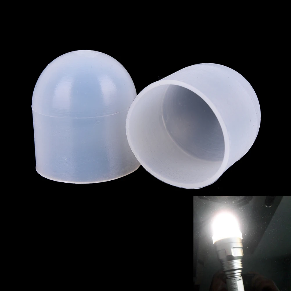 HOT 2pcs/lot C8 Flashlight Diffusers White Flashlight Diffuser For 38mm