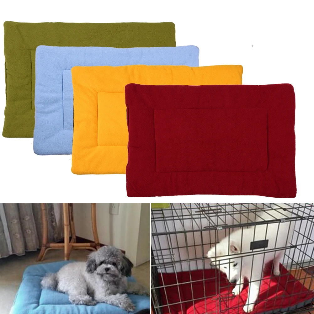 Foldable Dog Mats Soft Pet Cushion Mat Convenience Carry Cotton Warm
