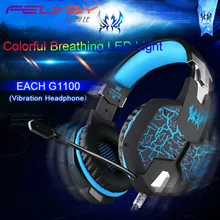 Original G1100 Shake E Sports Game Headset Dual 3 5 USB Luminous Shock with font b