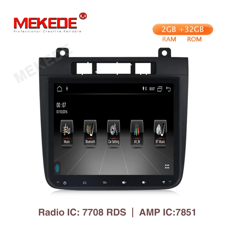 

MEKEDE 2+32G Car Multimedia player Android 9.1 GPS navigation Autoradio For Volkswagen Touareg 2012-2015 Wifi FM Radio BT
