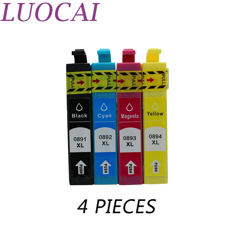 LuoCai T0891-T0894 4 шт. совместимый чернильный картридж для Epson Stylus