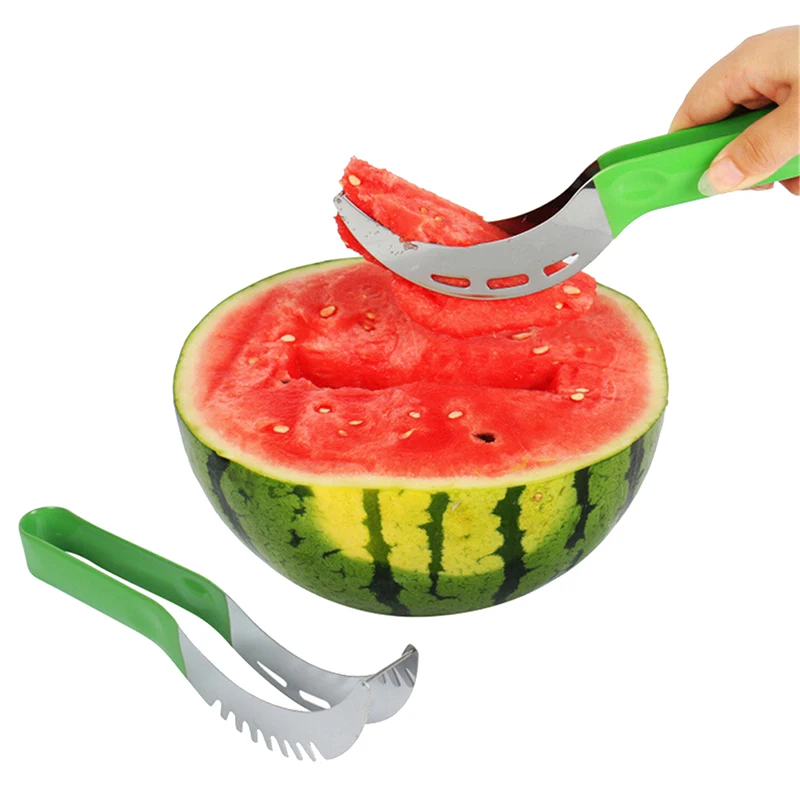 Acier Inoxydable Melon Pastèque Trancheuse Carottier Coupeur avec poignée en silicone