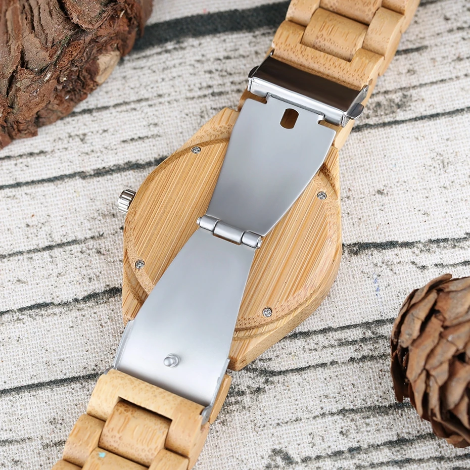 Creative Full Wooden Mens Watches Natural Wood Quartz Wrist Watch Handmade Bamboo Simple Analog Sport Clock Relogio de Madeira 2017 (34)