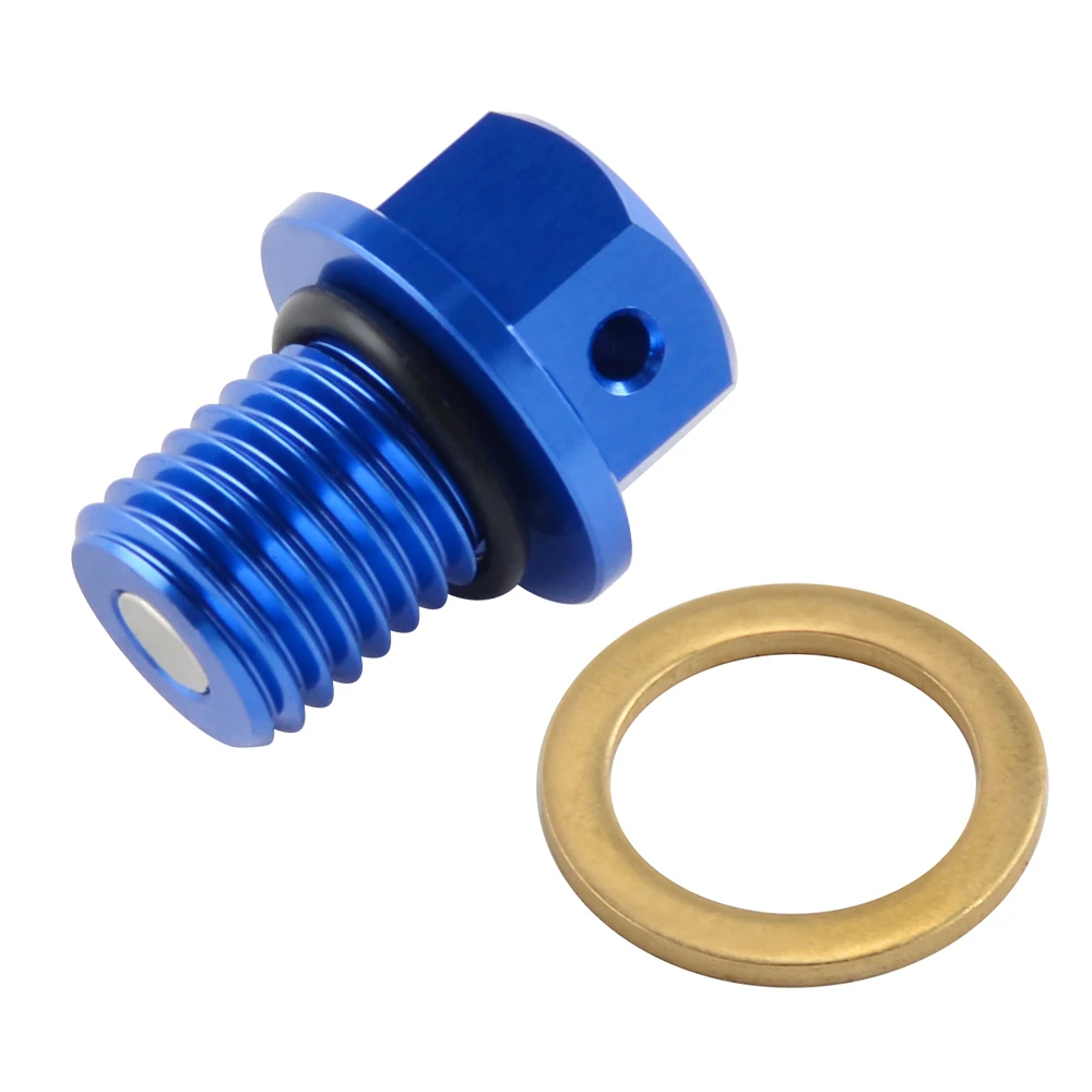 Винт для слива масла M12x1.5 Yamaha YZ 125 250 250X 80 100 400 400F 465 490 WR 250R 200 500 YZF R25 R3 MT 03 25|Гайки и