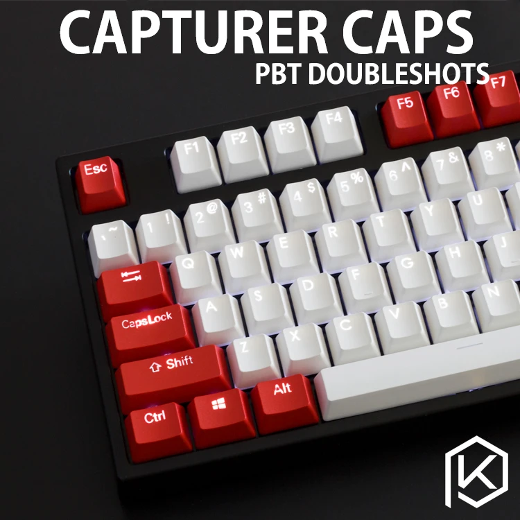 Capturer с подсветкой Doubleshot PBT Keycap набор прочных блестящих легенд OEM профиль совместим с Cherry MX 104 87 GH60poker