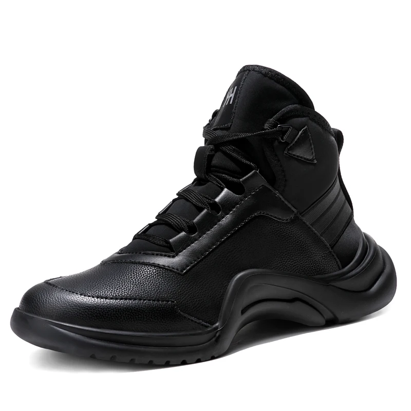 

Men Boots Winter with Fur 2018 Warm Snow Boots Autumn Winter Boots Shoes Male Footwear Fashion Rubber Ankle Shoes 38-47