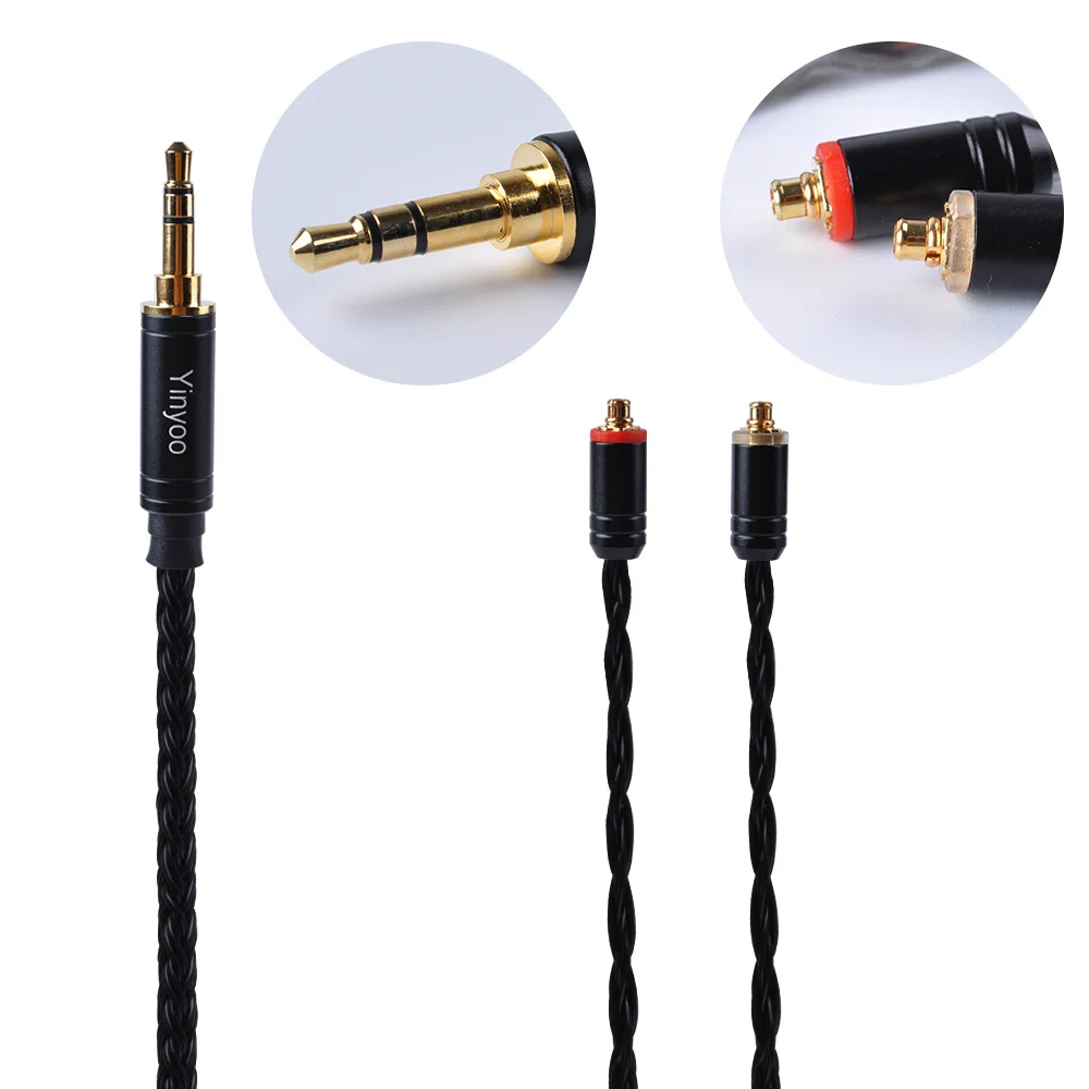 Balanceado com Mmcx Banhado a Prata de 16 Qdc para kz Yinyoo Cabo Núcleos 3.5 4.4mm 2pin Asx Zax Zsx Blon Drive Cca Ca16 2.5 - - Image 5