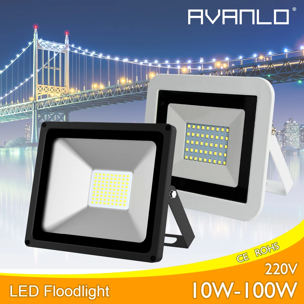 

Hot selling Waterproof 10W 20W 30W 50W 100W Led Flood Light SMD Led Flood Lamp Reflector Led Floodlight Outdoor Street Lighting