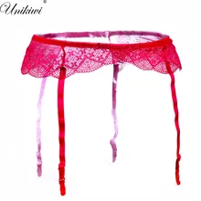 UNIKIWI сексуальные женские подвязки цветочные кружева подвязки пояса. Один размер пояс для подтяжек. Дамская подвязка Готический Свадебный чулок Belt.4 цвета