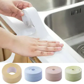 

Bath Wall Sealing Strip,Waterproof Self-Adhesive Kitchen Caulk Tape Bathroom