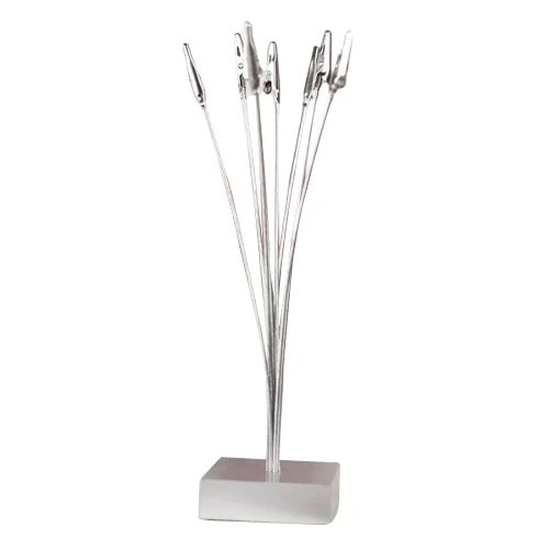 

SOSW-Photo / Memo / Card Holder has 8 Pliers Wire Metallic Crocodiles Clips in Base Resin