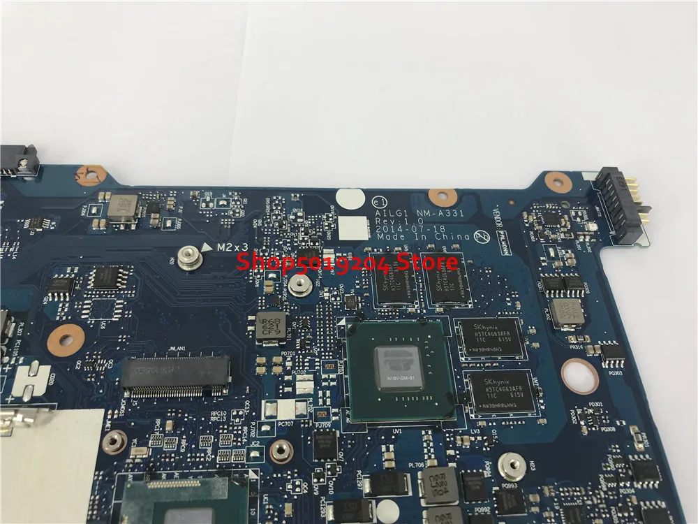 lower price  For Lenovo G70-80 B70-80 Z70-80 Laptop Motherboard AILG1 NM-A331 100% Fully Tested I3-4005U mainboa