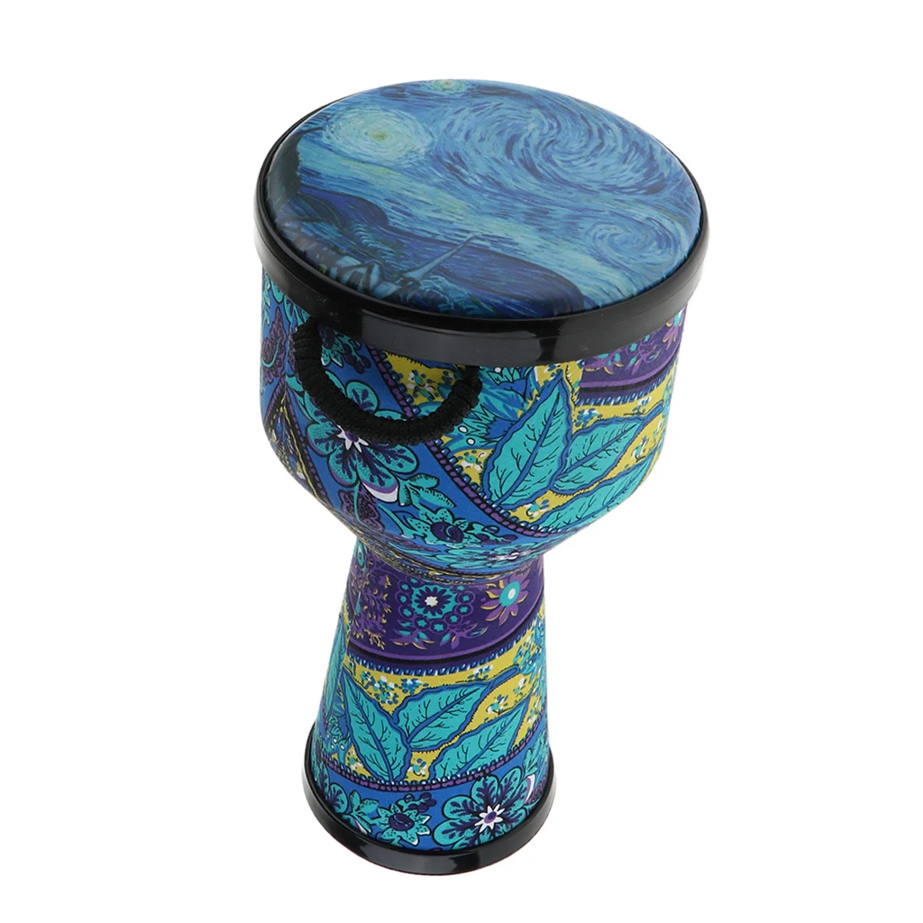 8inch Djembe Bongo African Hand Drum Musical Handheld Percussion Instrument for Kids Adults Gift