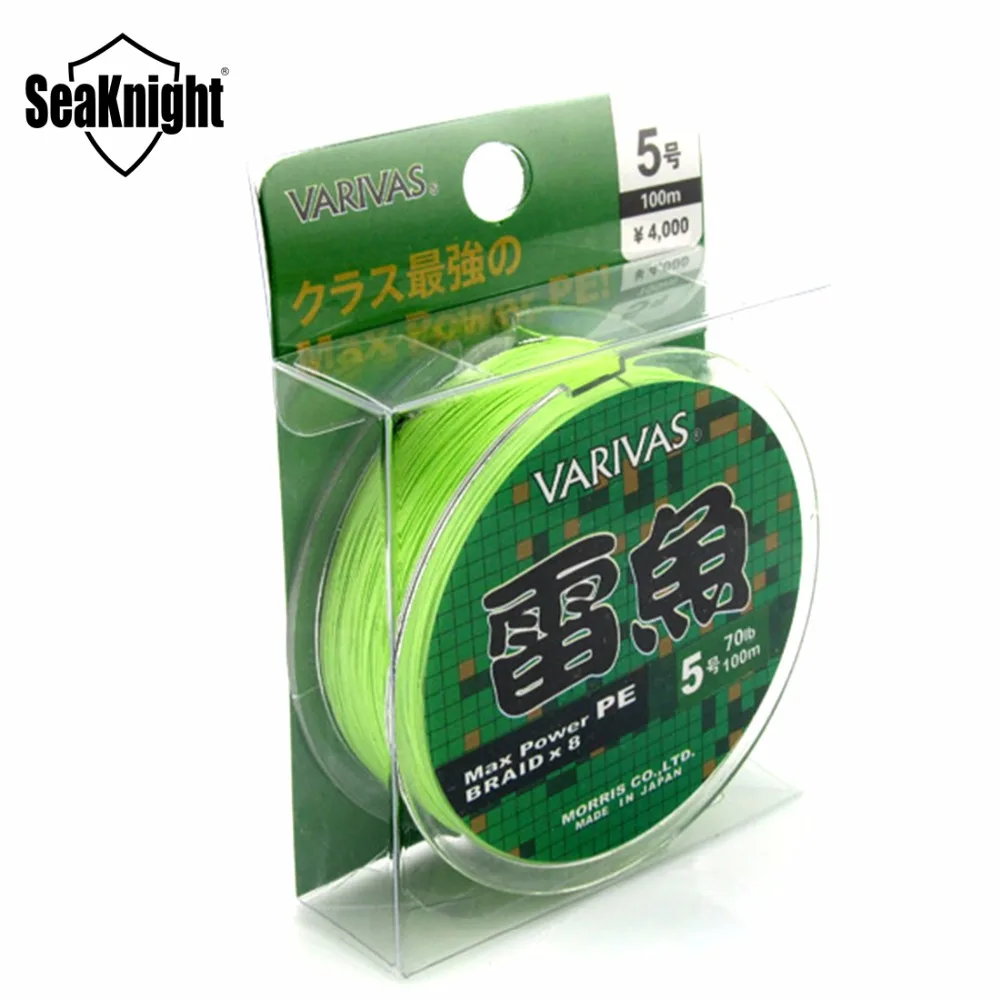 SeaKnight 8 нить супер сильным 100 м Рыбалка Line 8 ткет Япония Multifilament PE плетеный Канат 20LB-110LB морской Рыбалка линии